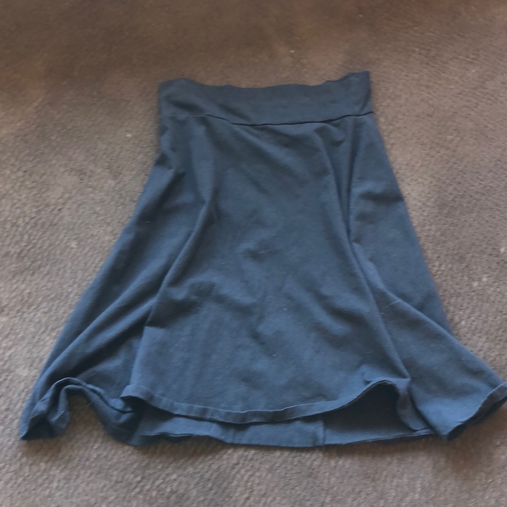 all black Global Girlfriend skirt